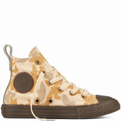 Converse Chuck Taylor All Star Utility Camo High Tops Kids - Light/Brown Shoes (429ANYVT)
